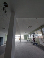 Plafond plaques de plâtres perforées pour l'acoustique de la salle de restaurant